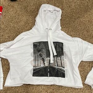 Calvin Klein White Graphic Hoodie